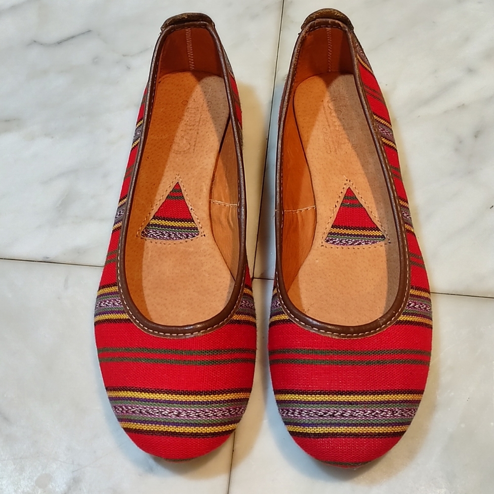 Cordia Calzado Woven Boho Tribal Festival Flats